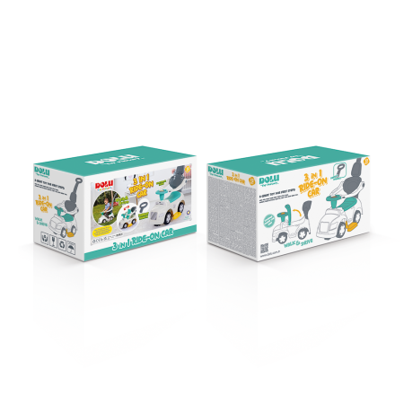 Masinuta 3 in 1 - Ride on Pastel [4]