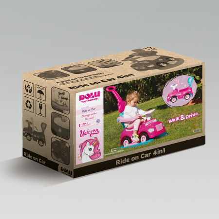 Jucarii de rol - Masinuta 4 in 1 - Step car Unicorn