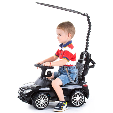 Masinuta de impins Chipolino Mercedes AMG GLE 63 Coupe black cu maner si copertina [1]