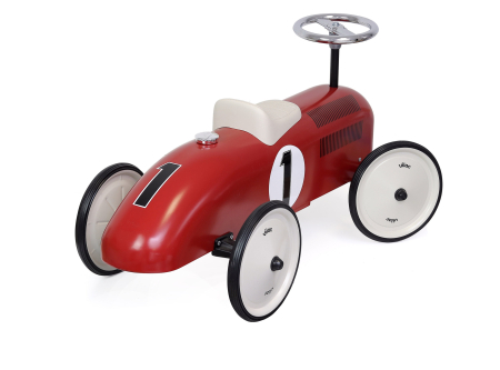 Masinuta Ride-on Metalica Vintage - Rosie cu roti crem - Vilac [4]