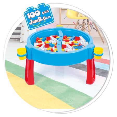 Masuta de activitati cu 100 cuburi de construit [0]