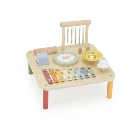 Masuta muzicala Montessori, 7 Instrumente din lemn, Viga [2]