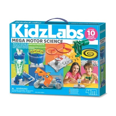 Noutati - Mega Kit experimente KidzLabs - Stiinta motoarelor