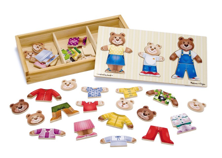 Melissa and Doug - Set de joaca - Imbraca familia de ursuleti [1]