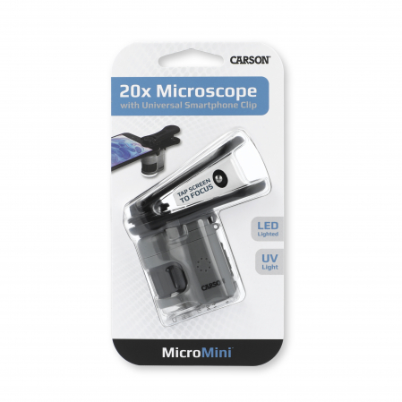 Microscop de buzunar cu adaptor pentru smartphone, marire 20x, MicroMini [5]