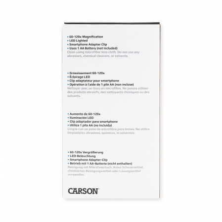 Microscop de buzunar cu LED, marire 60-120x, cu adaptor pentru smartphone, MicroBrite [4]
