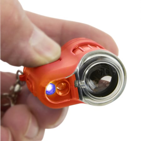 Microscop portabil cu breloc, marire 20x, MicroMini, Orange [6]