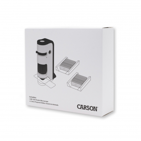 Microscop portabil cu LED si UV, cu adaptor de smartphone, include 24 de lamele pregatite, marire 100-250x, MicroFlip [2]