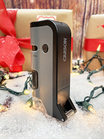 Microscop portabil cu LED si UV, cu adaptor de smartphone, marire 100-250x, MicroFlip [7]