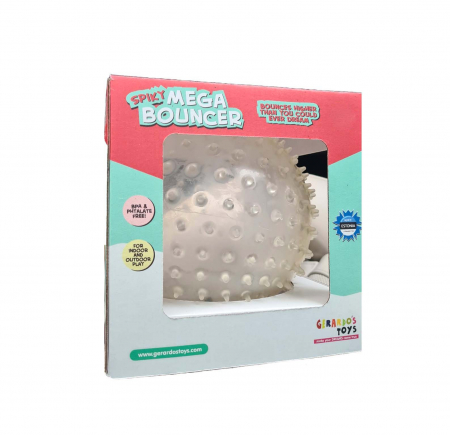 Jucării exterior - Minge saltareata - Spiky Mega Bouncer, diametru 17 cm, in cutie