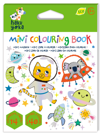 Jucarii 3-5 ani - Mini Carte de Colorat Hakuyoka - Spatiu
