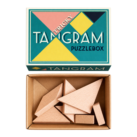 Jucarii 7-10 ani - 5 x Mini joc logic IQ Tangram - Tangram