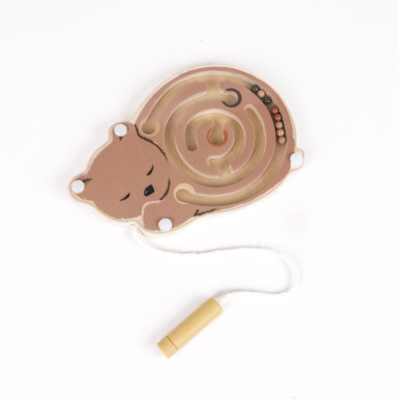 Mini labirint magnetic din lemn, Egmont Toys [2]