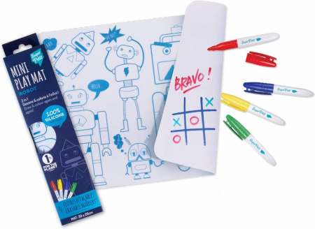 Jucarii creative - MINI Plansa de colorat din silicon - ROBOT
