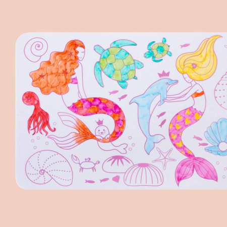 MINI Plansa de colorat din silicon - SIRENA [1]