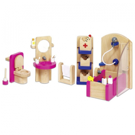 Mobilier pentru casute papusi - Baia Roz [0]