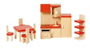 Casute de papusi - Jucarie copii - Mobilier pentru casute papusi - Bucatarie