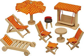 Casute de papusi - Mobilier pentru casute papusi - Gradina