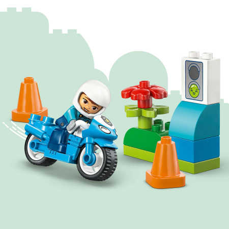 Motocicletă albastră de poliție [6]