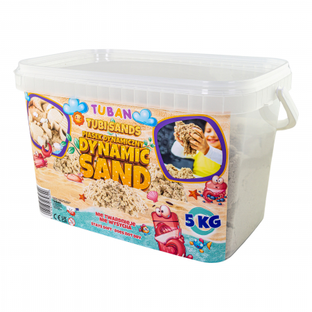 Cadouri Fete - Nisip Kinetic in cutie - natural, 5 kg