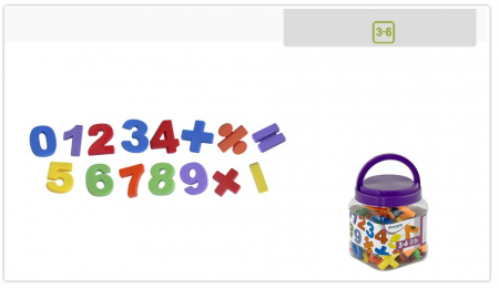 Jucarii Educative - Numere magnetice mari Miniland 68 piese