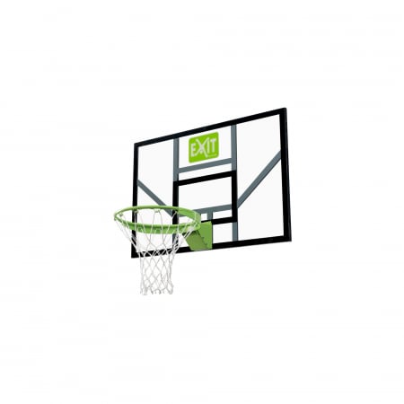 Jucarii de exterior - Panou de baschet cu inel pentru slam dunk și plasă, Galaxy - verde/negru, Exit Toys