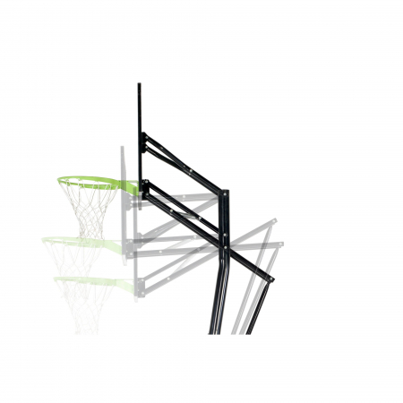 Panou de baschet pentru montaj în sol cu inel pentru slam dunk, Galaxy - verde/negru, Exit Toys [1]