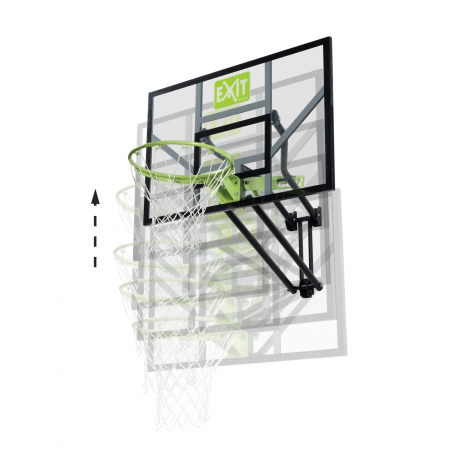 Panou de baschet pentru perete, Galaxy - verde/negru, Exit Toys [2]