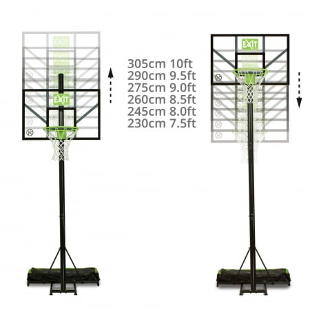 Panou de baschet portabil, Comet - verde/negru, Exit Toys [1]