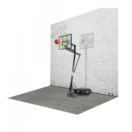 Panou de baschet portabil pe roți, Galaxy - verde/negru, Exit Toys [10]