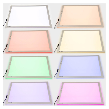 Jucarii 10 ani+ - Panou luminos cu 8 culori, dimensiune A3