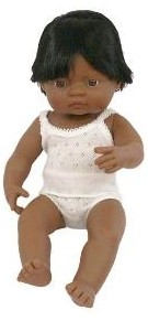 Varsta - Papusa Baby hispanic baiat Miniland 38cm