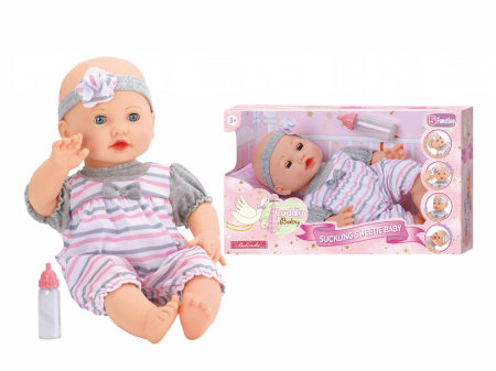 Jucarii de rol - PAPUSA BEBELUS CARE MANANCA, 40 CM
