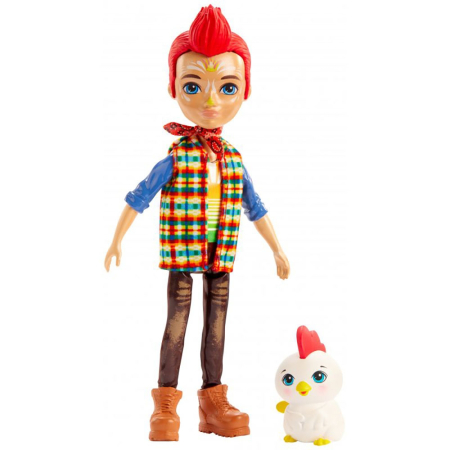 Papusa Enchantimals by Mattel Redward Rooster cu figurina Cluck [0]