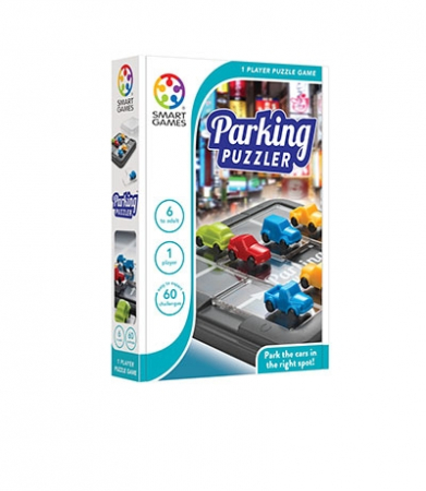 Jucarii 7-10 ani - Smart Games - Parking Puzzler, , joc de logica cu 60 de provocari, 6+ ani