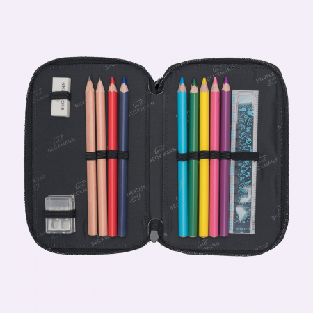 Penar cu trei sectiuni,  complet echipat, negru [1]