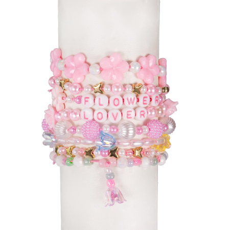 Kit creativ DIY - coliere și brățări cu mărgele Flower Bouquet, 500 piese, Perline ABC [3]