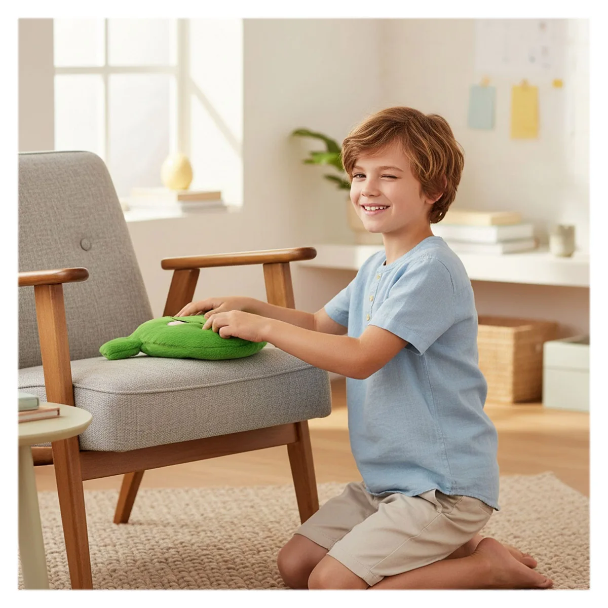 Pernă de pluș cu sunet amuzant, Snuggy [1]