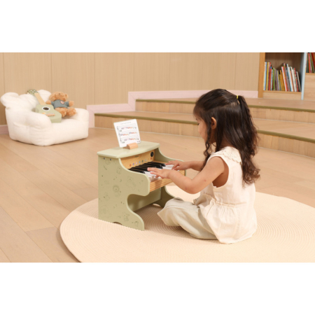 Pian electronic verde din lemn pentru copii, Viga [5]