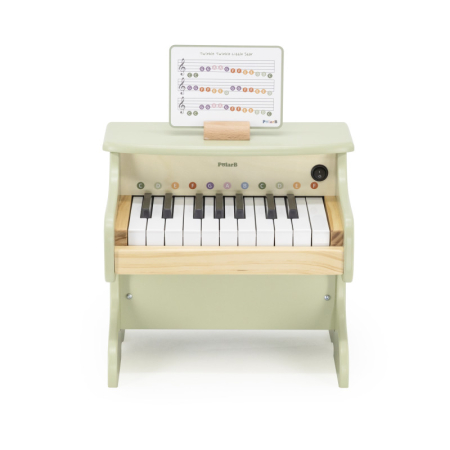 Pian electronic verde din lemn pentru copii, Viga [1]