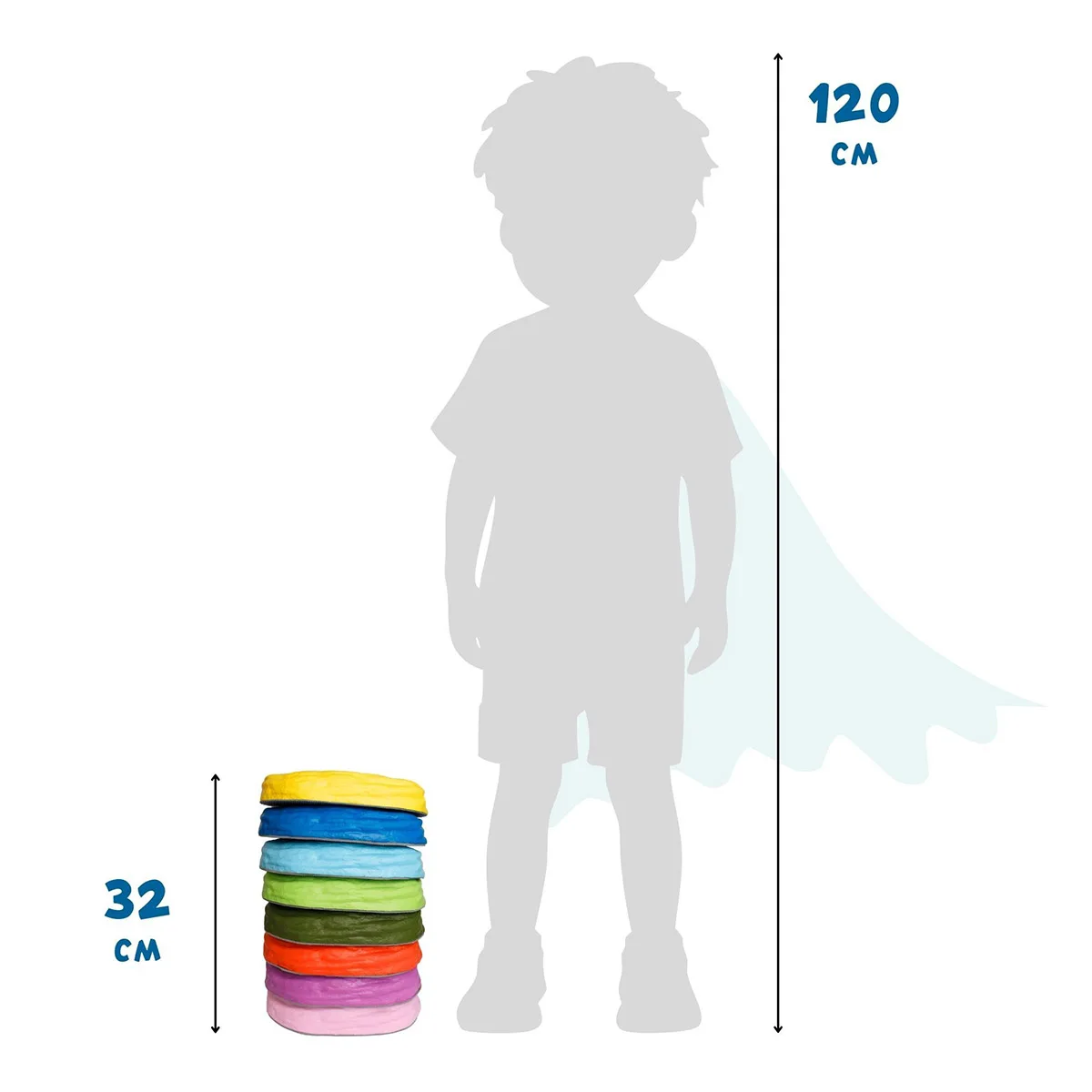 Pietre de echilibru moi, set 8 buc., Alldoro [5]