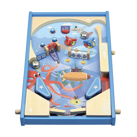 Jucarii Educative - Pinball din lemn - Ocean -  Vilac