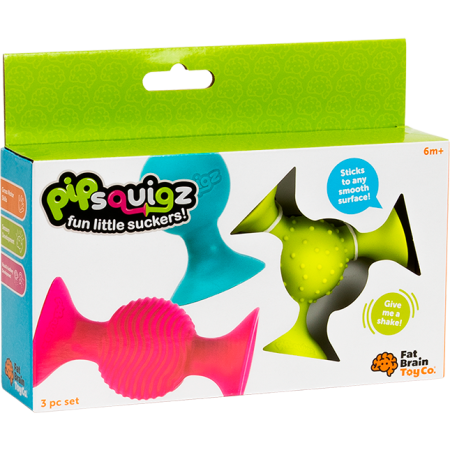 Cadouri Baieti - pipSquigz – Set 3 jucării senzoriale cu ventuze pentru bebeluși