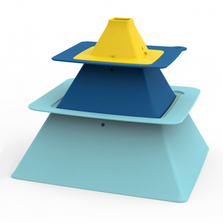 Apa si Nisip - Pira, set forme pentru nisip piramide, Quut Toys