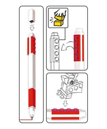 Pix cu gel LEGO rosu - Minifigurina [4]
