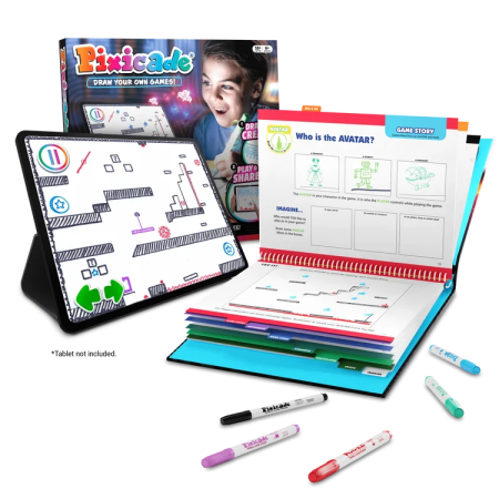 Librarie - Pixicade -  kit creativ multipremiat pentru a transforma desenele copiilor in jocuri video pentru mobil sau tableta, editie jocuri nelimitate