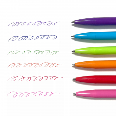 Pixuri colorate retractabile Bright Writers - set de 6 [1]