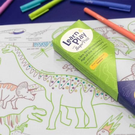 Plansa de colorat din silicon - DINOZAURI [3]
