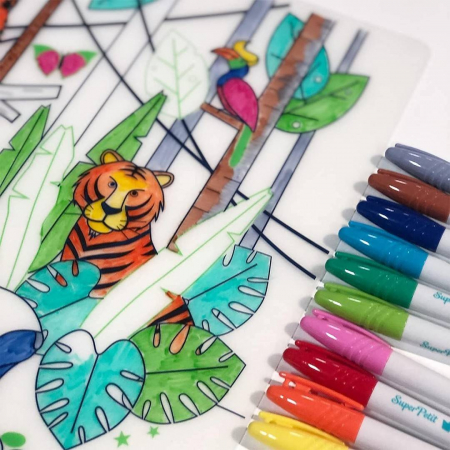 Plansa de colorat din silicon - JUNGLA [1]