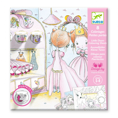Jucarii 5-7 ani - Planse de colorat Surprizele lui Pupi, Djeco